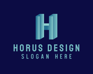 Generic 3D Letter H logo design