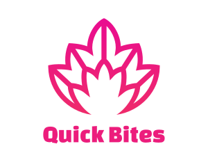 Pink Lotus Line Art logo design