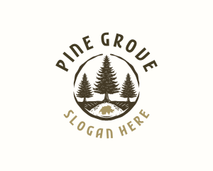 Switzerland Nature Pine logo design