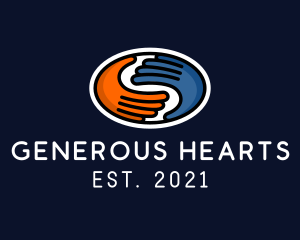 Giving - Charity Hand Organization logo design