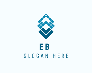 Geometric - Blue Digital Property logo design