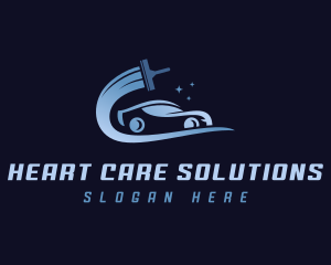 Car Wash Squeegee Cleaning logo design