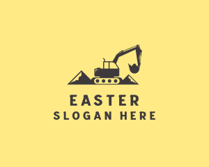 Mountain Digging Excavator Logo