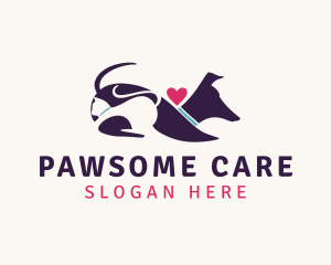 Veterinarian Cat Dog logo design