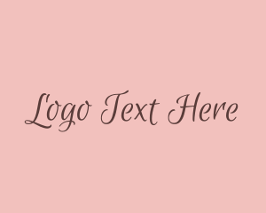 Cursive - Feminine Beauty Style logo design