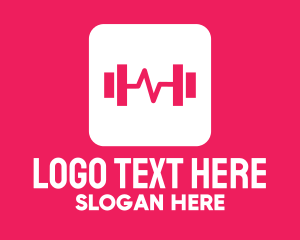 Physical Training - Fitness Workout Application logo design