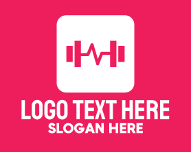 Weights - Fitness Workout Application logo design