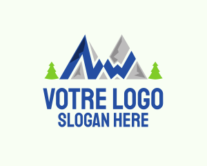 Outdoor Mountain Hike  Logo