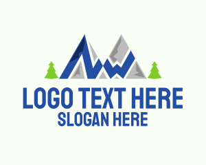 Outdoor Mountain Hike  Logo