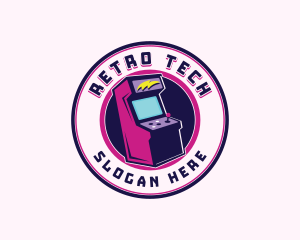 Gamer Arcade Retro logo design