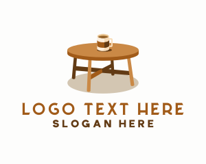 Table - Coffee Cup Table logo design