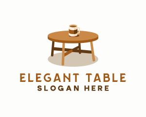 Table - Coffee Cup Table logo design