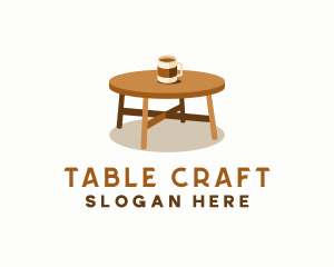 Table - Coffee Cup Table logo design