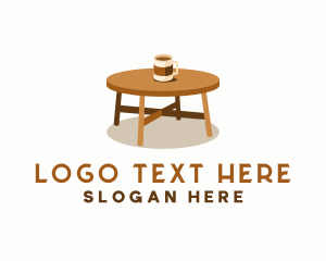 Handmade - Coffee Cup Table logo design