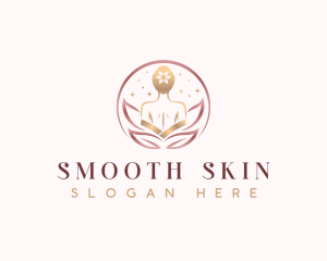 Waxing Spa Woman logo design