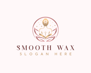 Waxing Spa Woman logo design