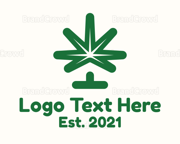 Green Cannabis House Logo
