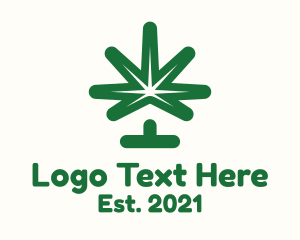 Tree - Green Cannabis House logo design