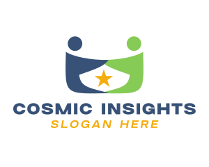 Star Twin Gemini Astrology logo design