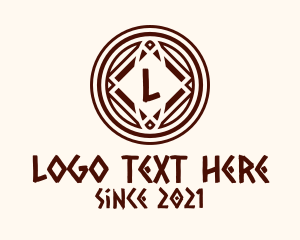 Ancient - Ancient Mayan Letter logo design