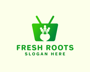 Radish Shopping Cart logo design