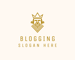 Gold King Crown logo design