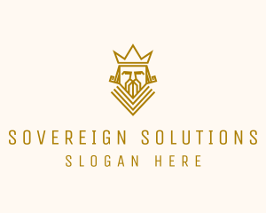 Sovereign - Gold King Crown logo design