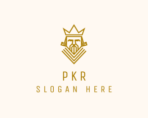 Gold King Crown logo design