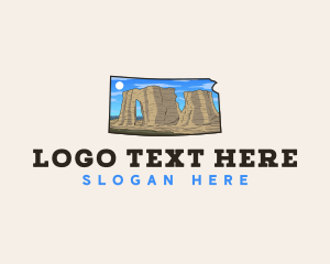 Outdoor - Kansas Monument Rocks logo design