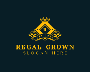 Royalty Crown Academia logo design