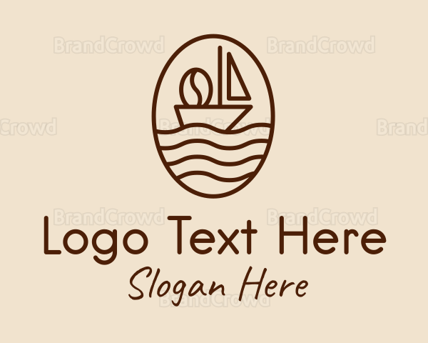 Coffee Bean Sail Logo