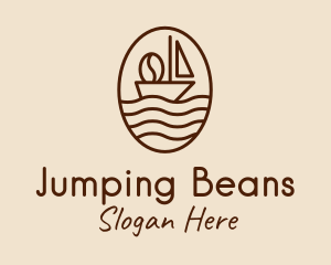 Coffee Bean Sail  logo design