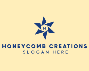 Geometric Star Property logo design