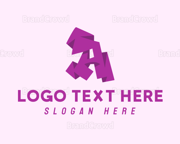 Purple Letter A Logo
