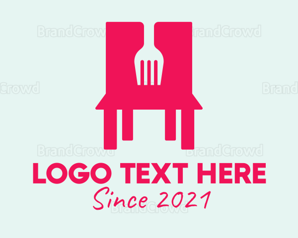 Fork Restaurant Chair Logo