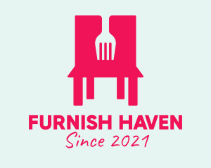 Fork Restaurant Chair  logo design