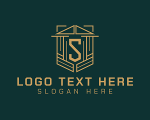 Letter S - Business Shield Real Estate logo design