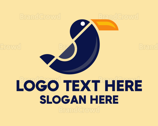 Modern Toucan Bird Logo