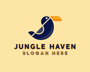 Modern Toucan Bird logo design