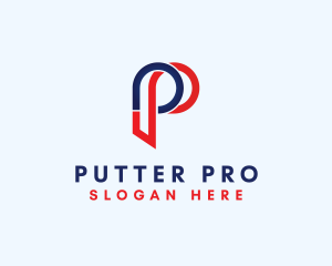 Company Business Letter P  logo design