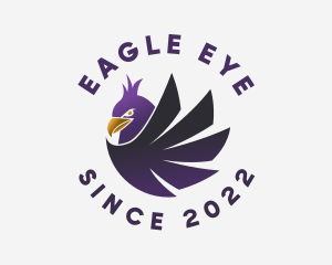 Gradient Eagle Bird logo design