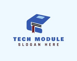 Module - Learning Book Letter E logo design