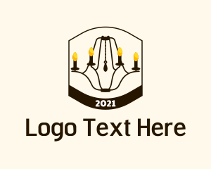 Lamp - Chandelier Interior Design logo design