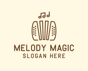 Music - Music Accordion Instrument logo design