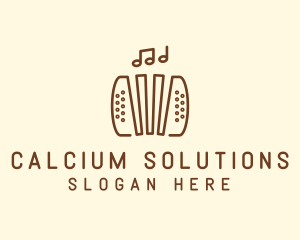 Music Accordion Instrument logo design