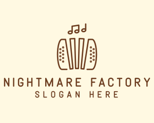 Music Accordion Instrument logo design