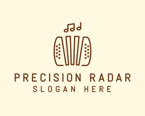 Music Accordion Instrument logo design