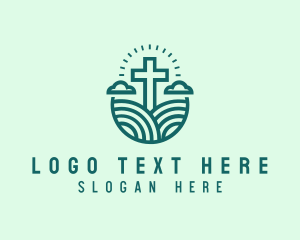 Sacrament - Holy Crucifix Hill logo design