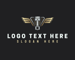 Vehicle - Piston Automotive Wings logo design