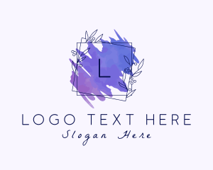 Cosmetic - Floral Watercolor Styling logo design